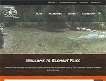 Tablet Screenshot of elementflies.com